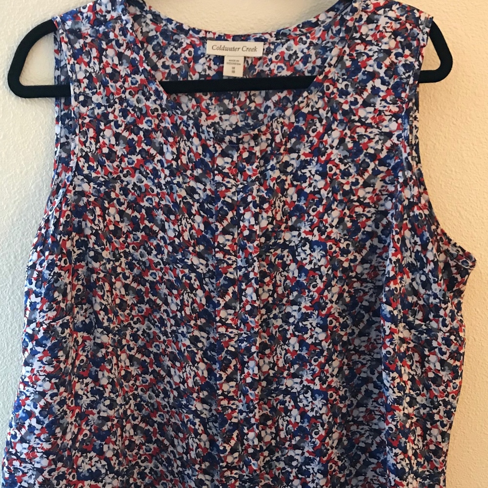 Womens Coldwater Creek Sleeveless Top Size 1X